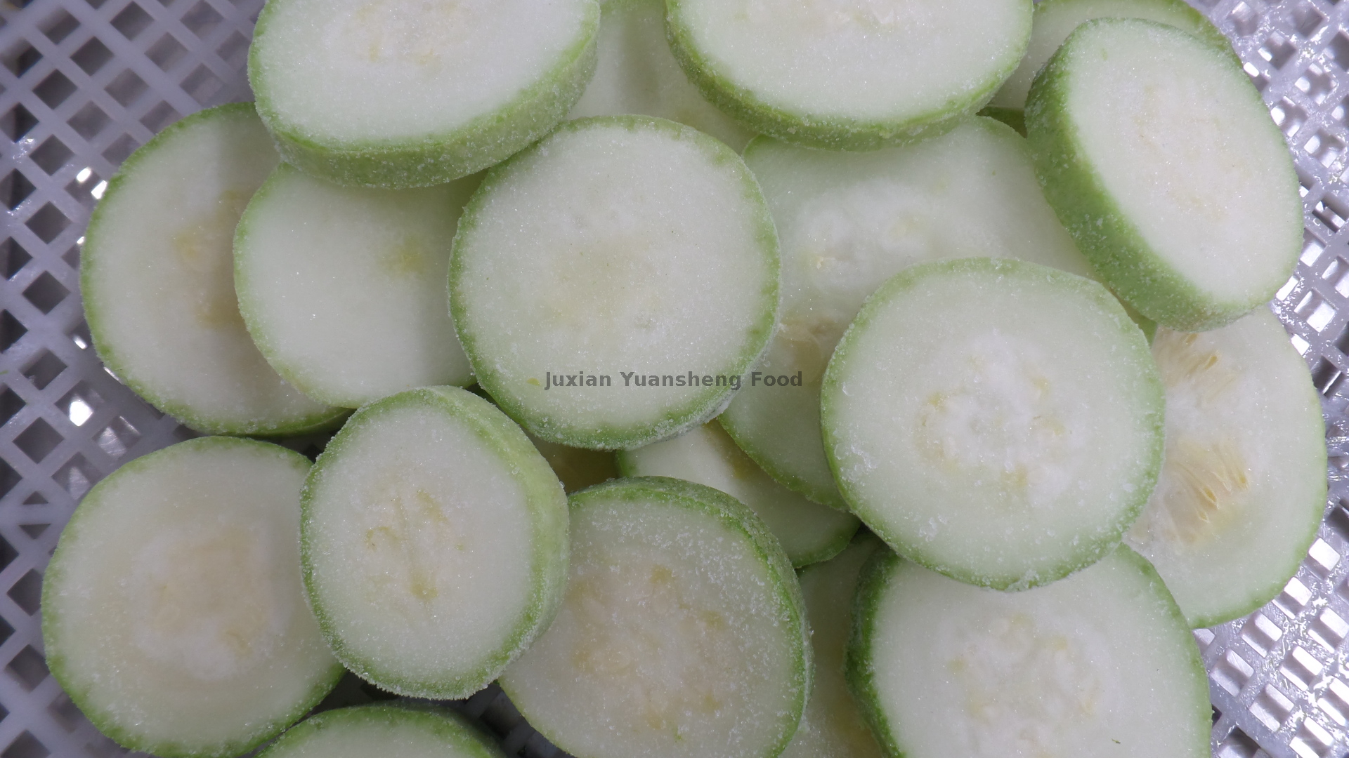 Hochwertige, 100 % naturbelassene, gefrorene Zucchini, geschnitten, Güteklasse A